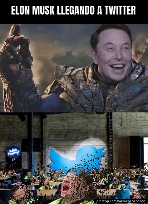 Elon Musk llegando a Twitter