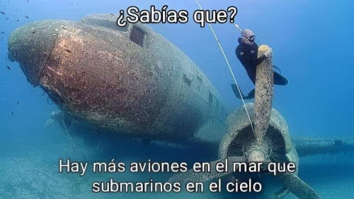 Hay más aviones en el mar que submarinos en el cielo