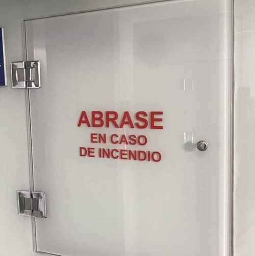 Abrase en caso de incendio