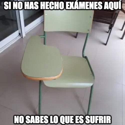 Si no has hecho exámenes aquí no sabes lo que es sufrir