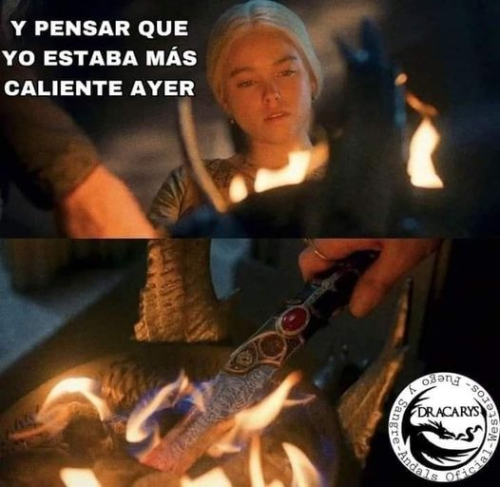 Y pensar que yo estaba má caliente ayer