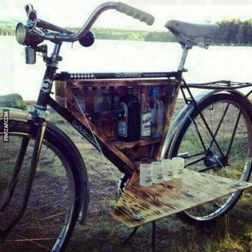 Un bar en la bici