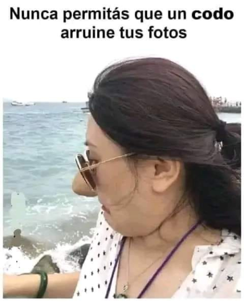 Nunca permitas que un codo arruine tus fotos