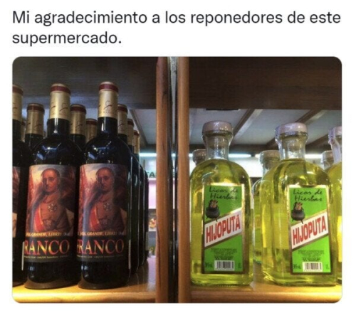 Mi agradecimiento a los reponedores de este supermercado