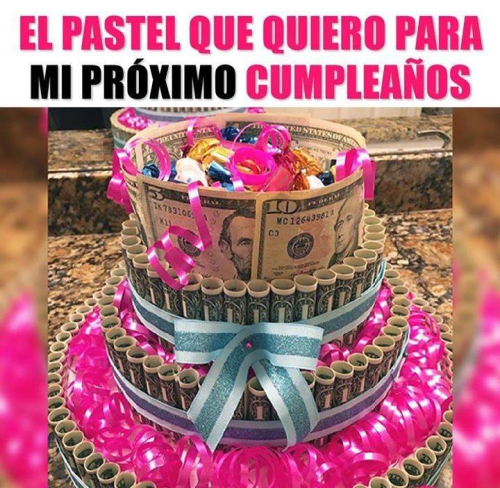 El pastel que quiero para mi próximo cumpleaños