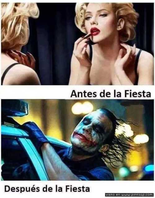 Antes de la Fiesta y Después de la fiesta