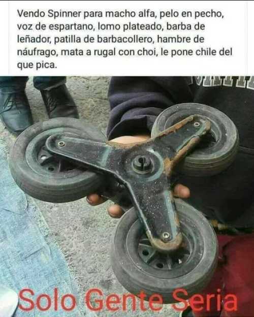 Spinner para macho alfa