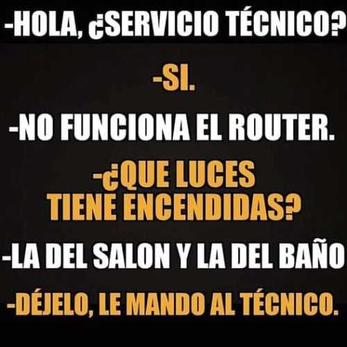 No funciona el router