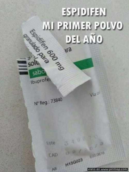 Espidifen mi primer polvo del año