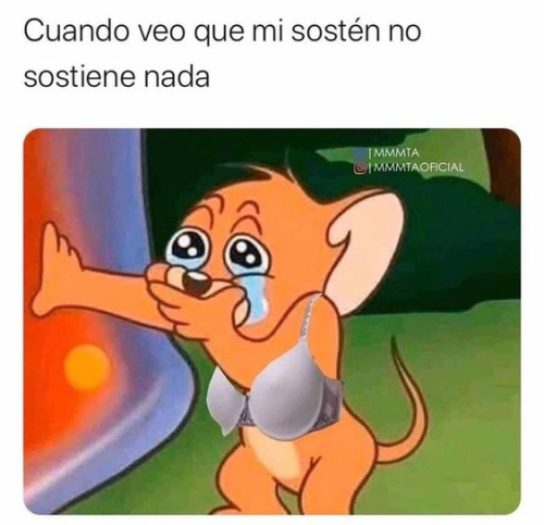 Cuando veo que mi sostén no sostiene nada