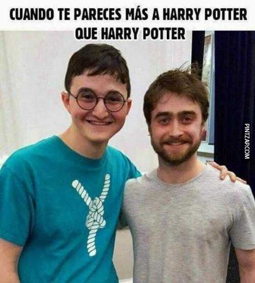 Cuando te pareces mas a harry potter que harry potter