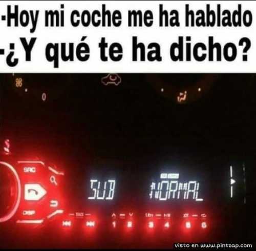 Hoy mi coche me ha hablado