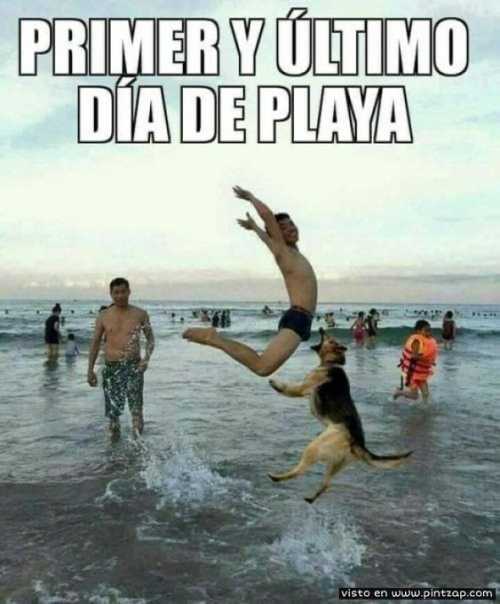 Primer día y último de playa