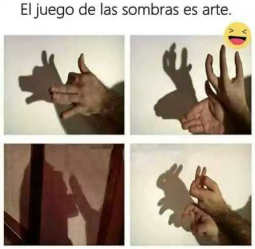 El juego de las sombras es arte