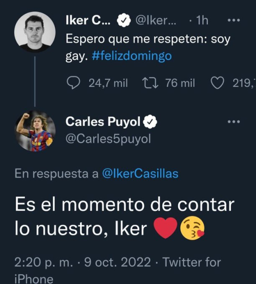 Hackean la cuenta de Iker Casillas y Puyol responde a un tweet