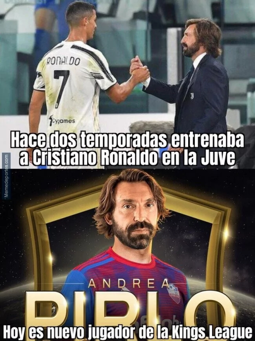 hace dos temporadas entrenaba a Cristiano Ronaldo en la Juve, Hoy es nuevo jugador de la kings League