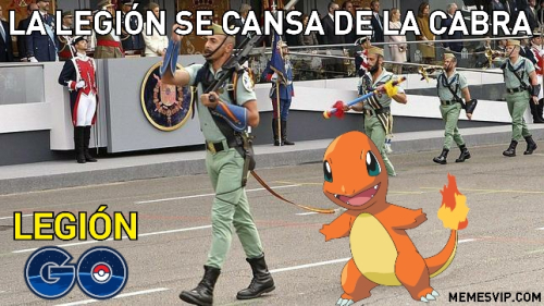 La legión se cansa de la cabra