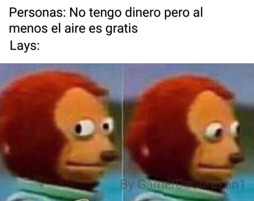 No tengo dinero pero al menos el aire es gratis