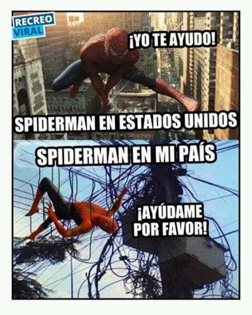 Spiderman en mi país
