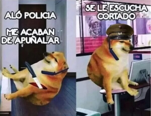 Aló policía me acaban de apuñalar