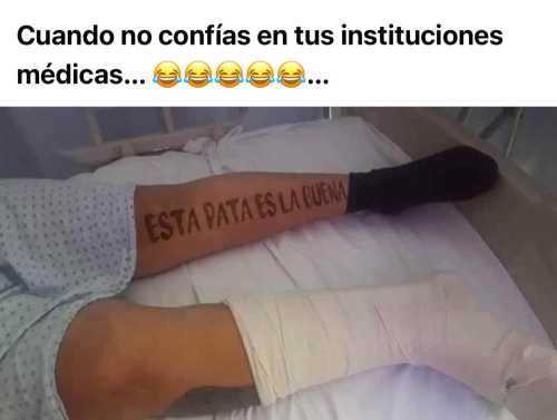 Cuando no confías en tus instituciones médicas