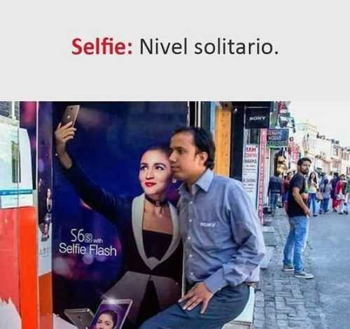 Selfie nivel solitario