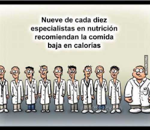 Nueve de cada diez especialistas en nutrición recomiendas la comida baja en calorias